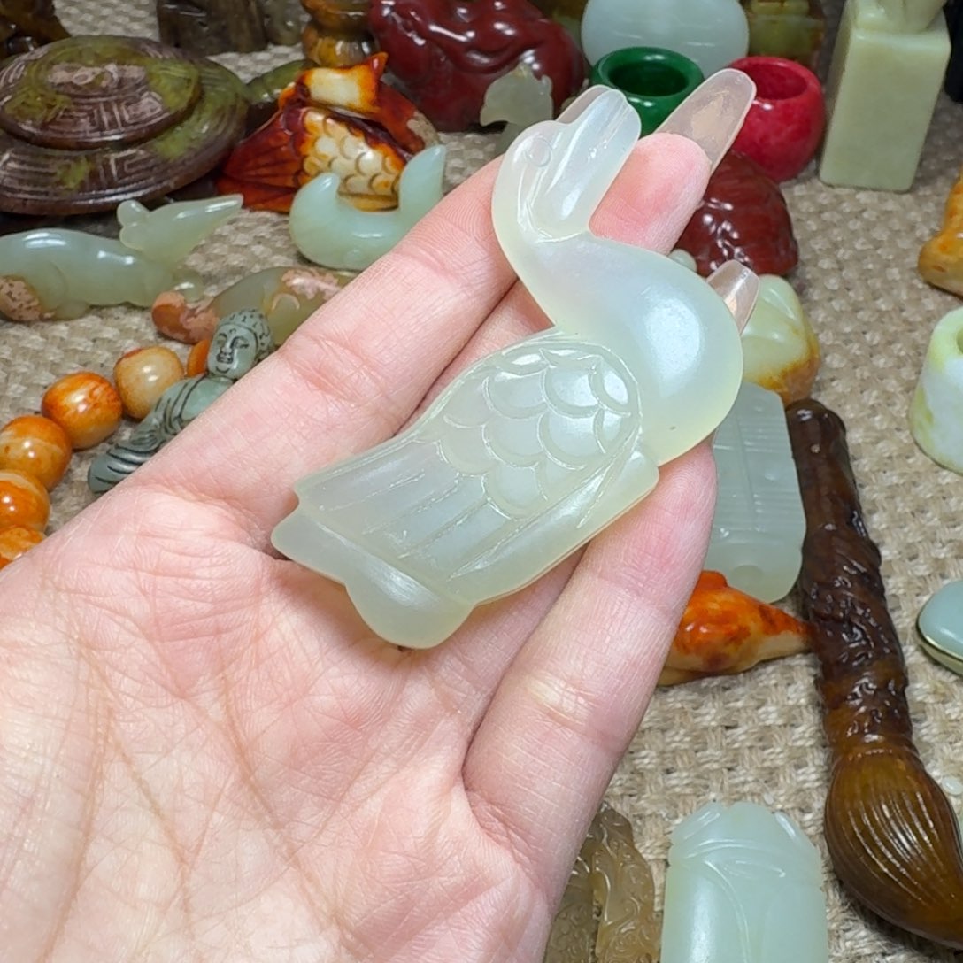 吊坠白玉菩提挂件