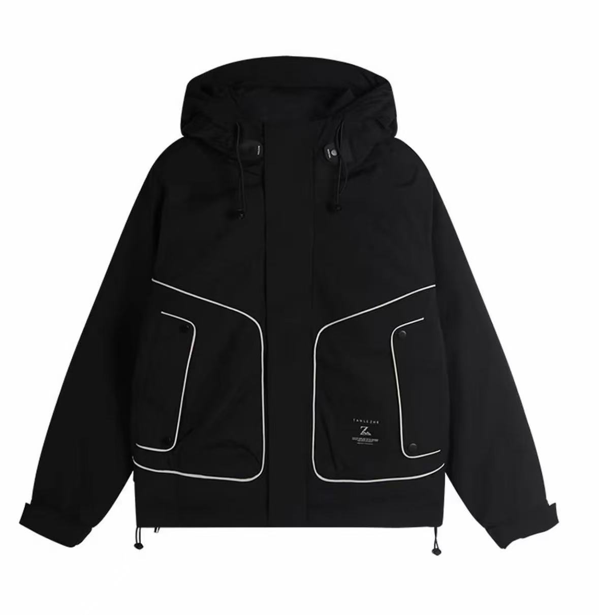 冬季新款工装连帽加厚高克重外套-5802