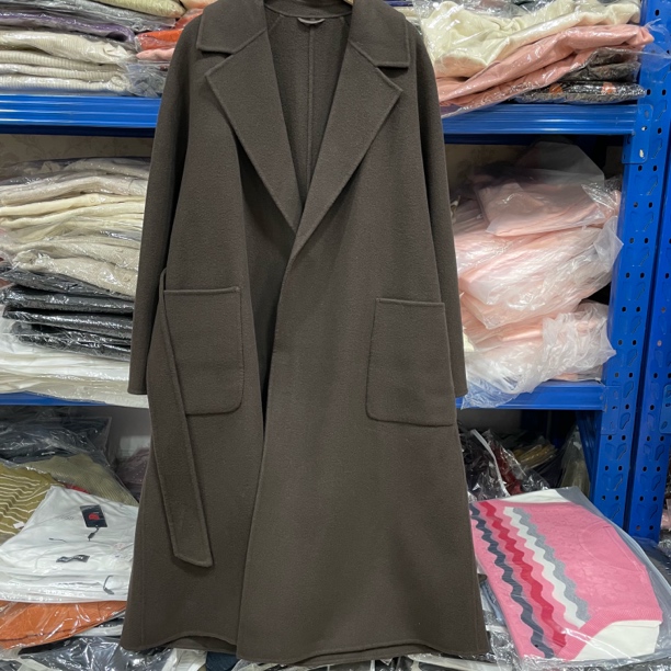 9899款女士长款毛呢大衣