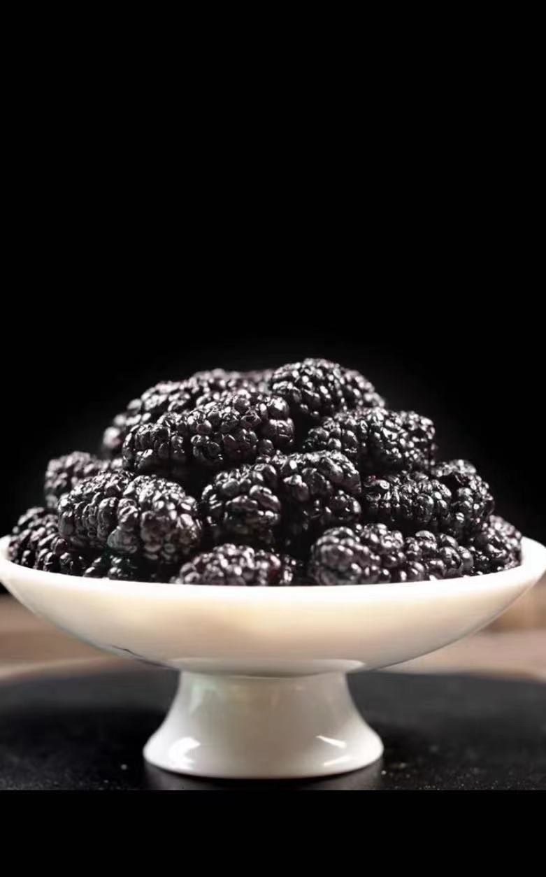 头茬 新货黑桑椹 大颗粒 