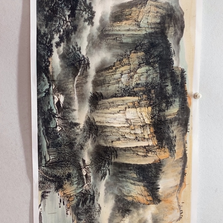 国画太行金秋小六尺横