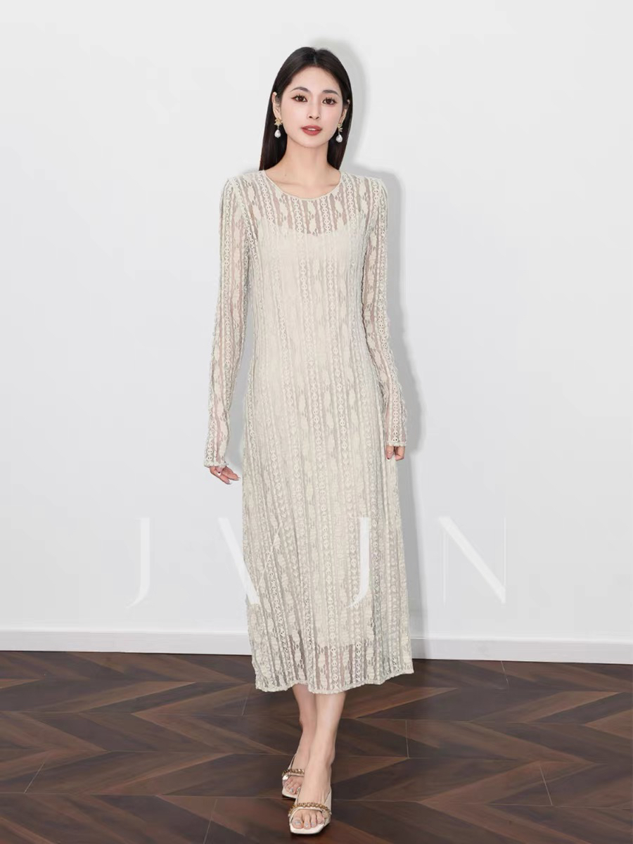 蕾丝➕吊带连衣裙两件套 实物直播间为准