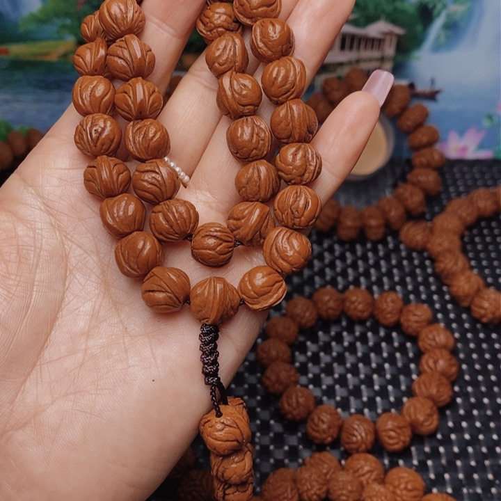 桃核手串马*永龙纹桃核