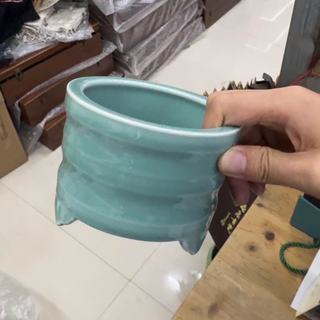 龙泉青瓷茶具微瑕7599