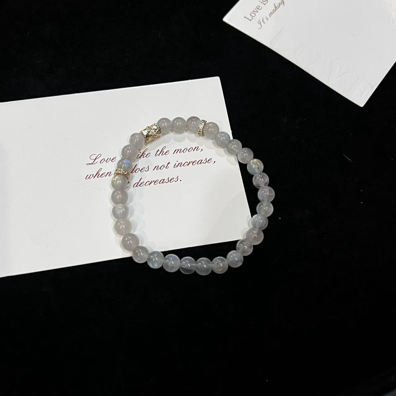 F428 6mm灰月光设计款手串 多样性发