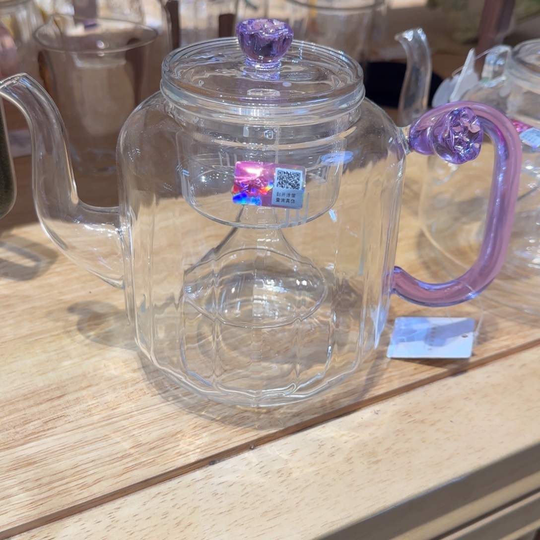 安***1禾器莲君壶浅紫色双内胆