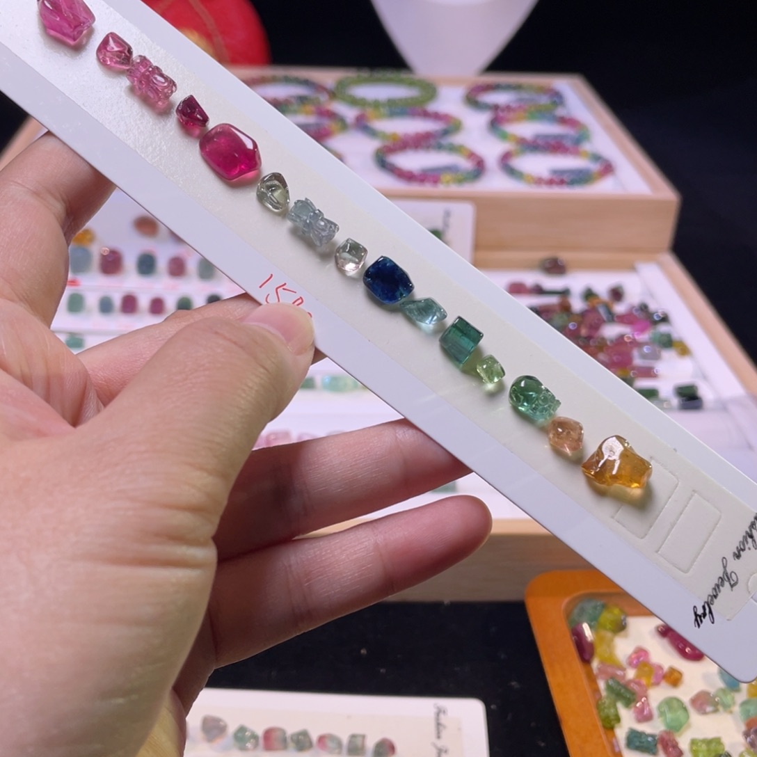 碧玺手链未镶嵌A7碧玺手链