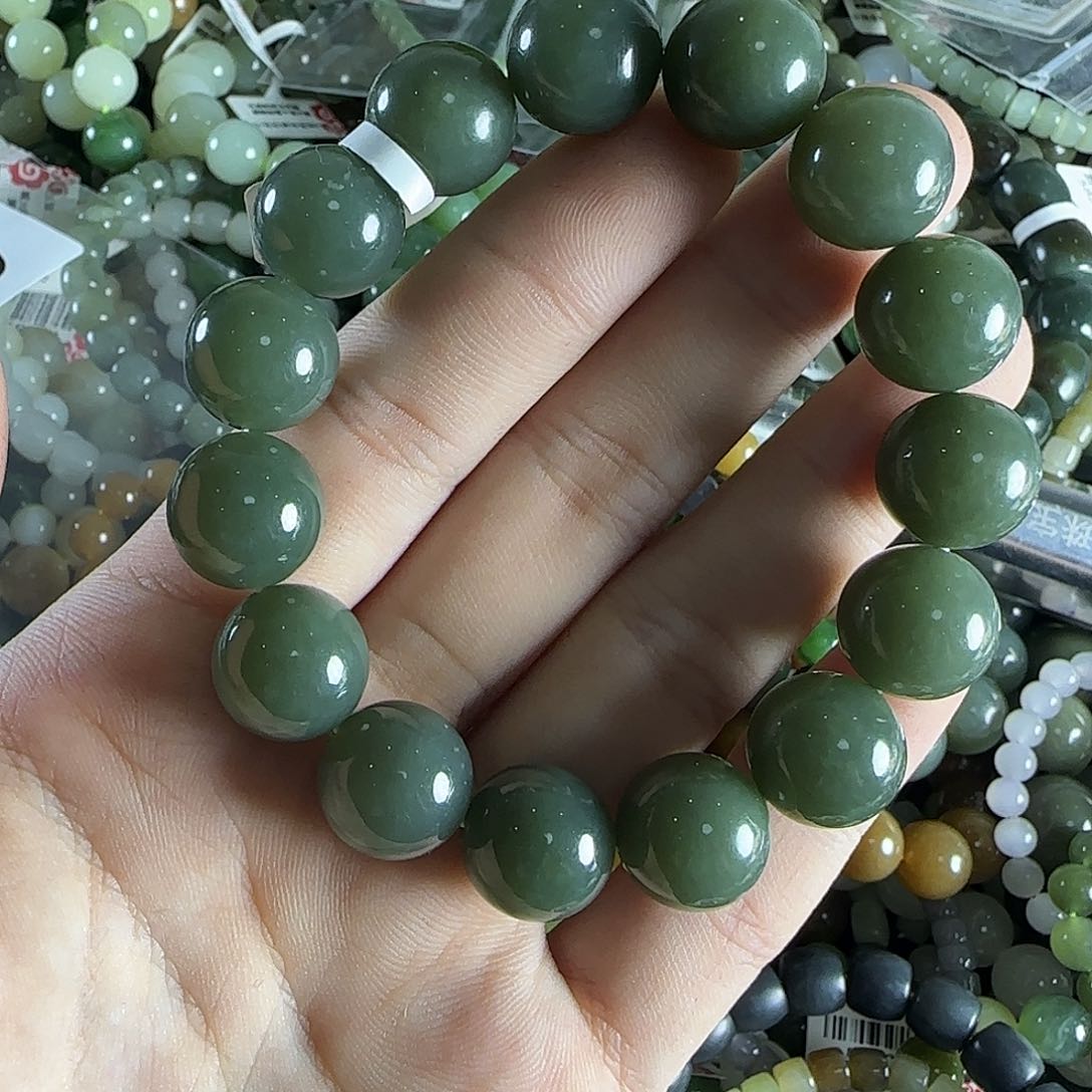 和田玉手链未镶嵌19