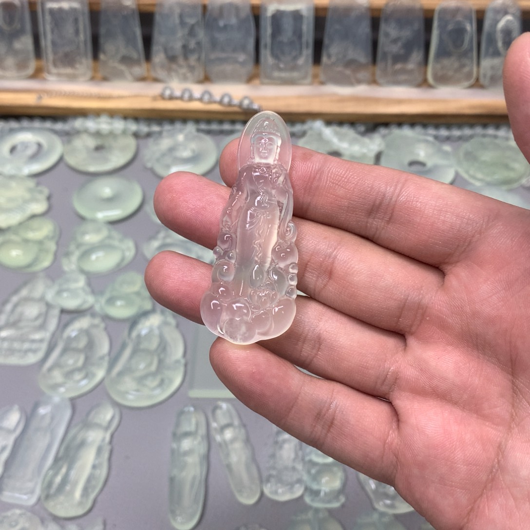 蛇纹石玉颈饰未镶嵌活**我