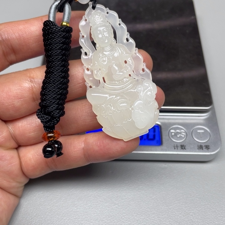 和田玉未镶嵌吊坠(不含链)顺***，