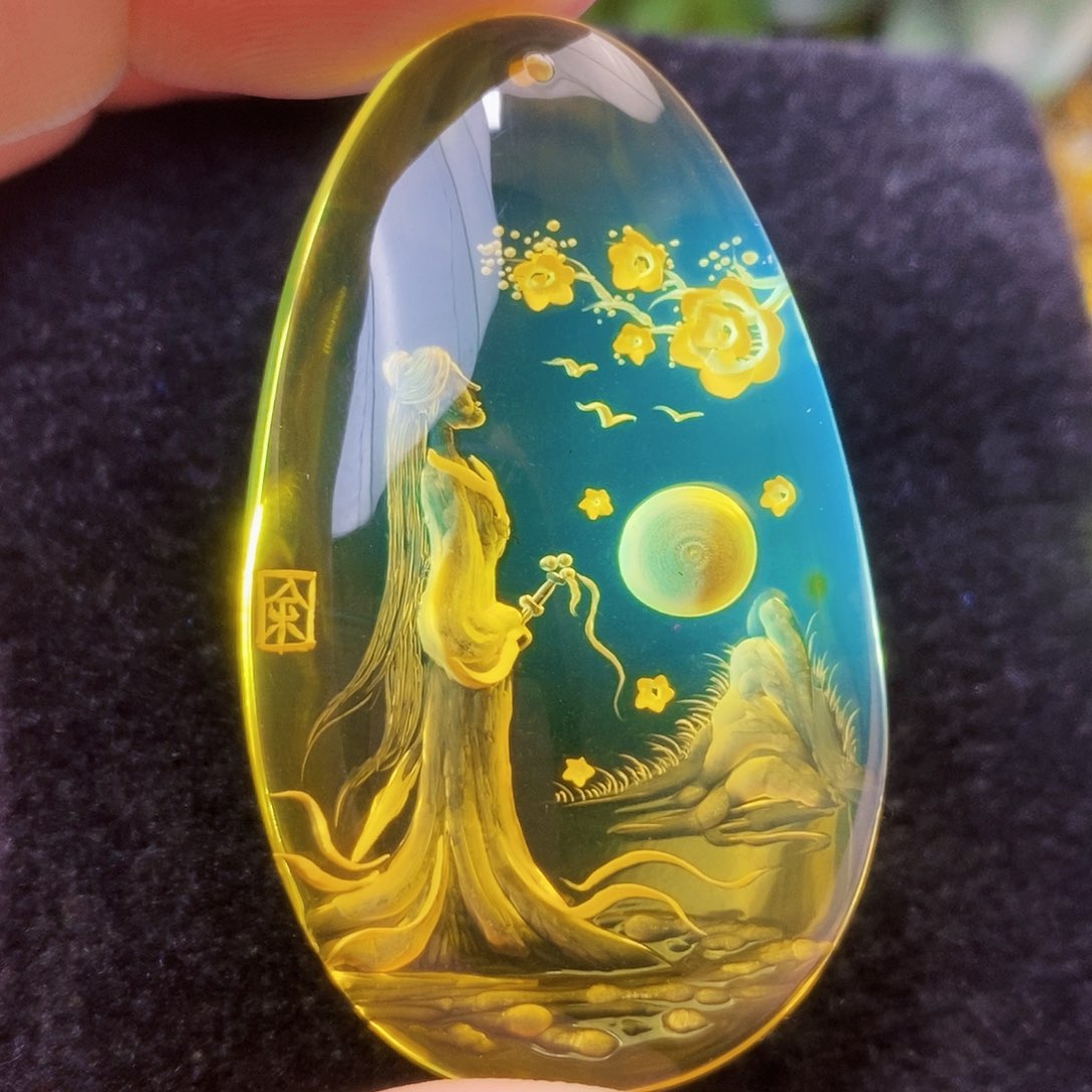 【闪购商品】金珀吊坠(不含链)未镶嵌