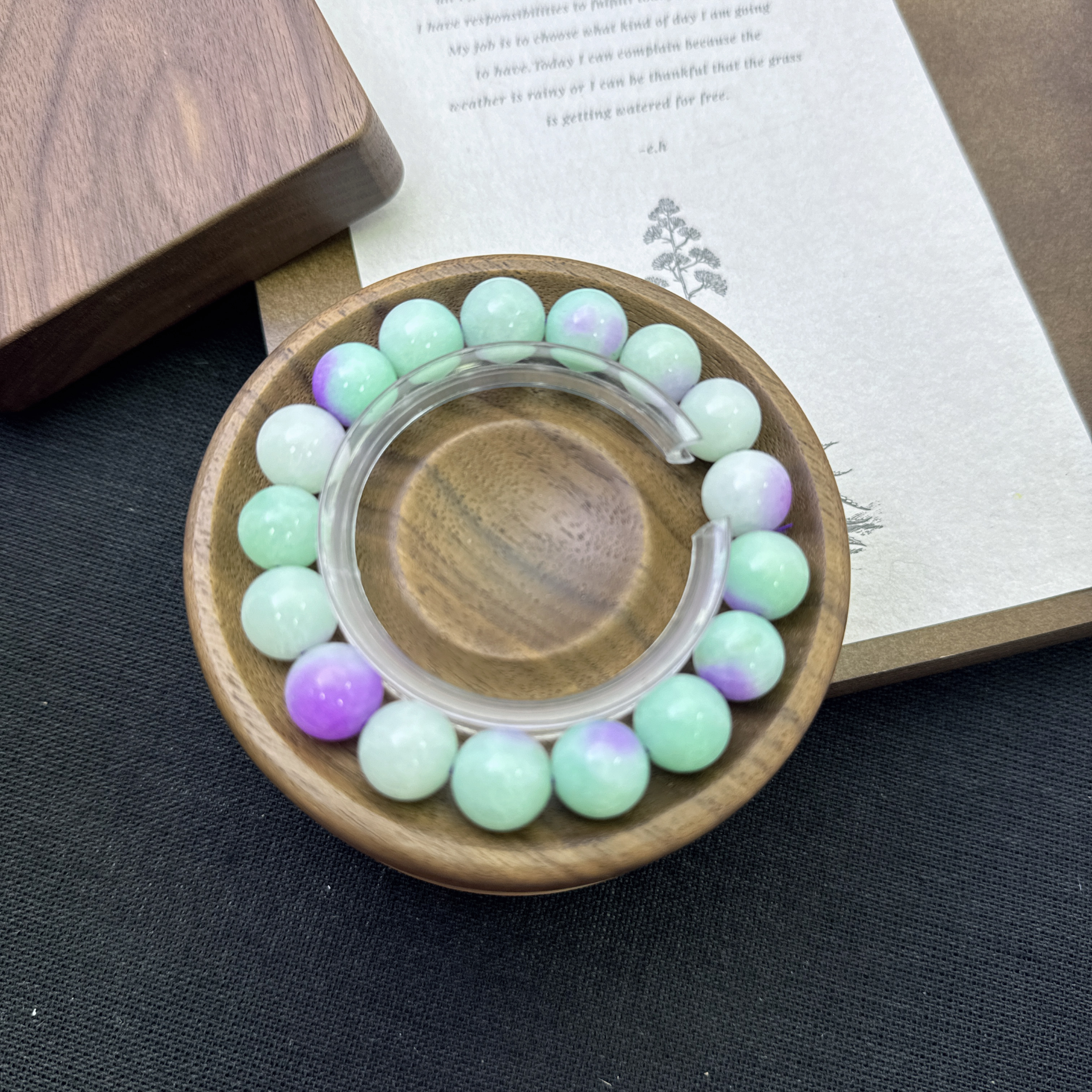 佳玺饰品 173 紫罗兰 12mm手链 多样性发货