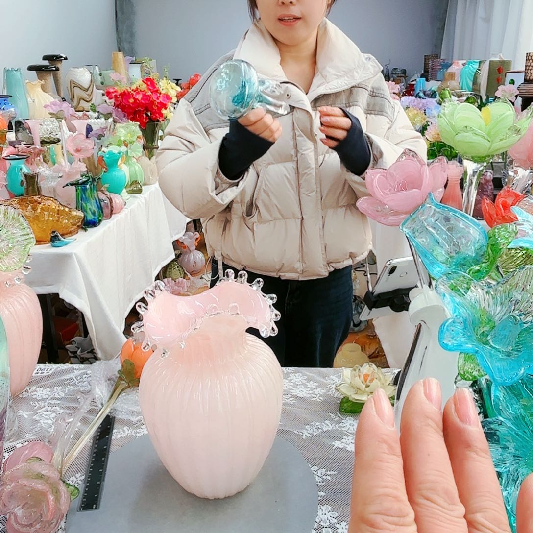 福利不退不换琉璃花瓶艺术品