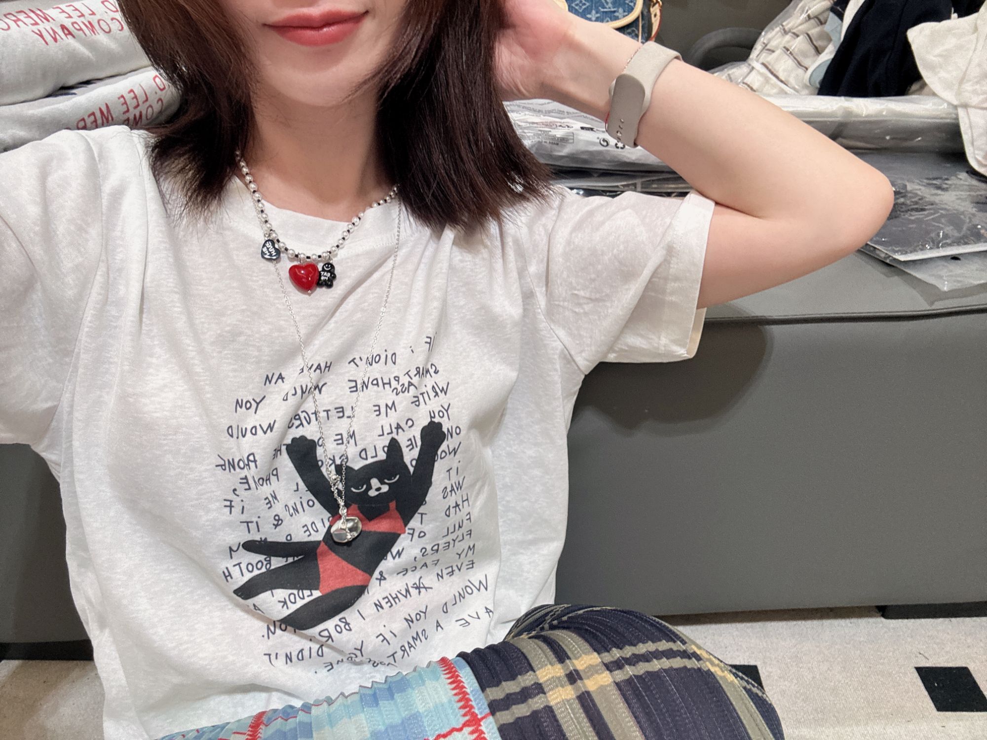 【No退No换】欧货【穿比基尼的猫咪】上衣