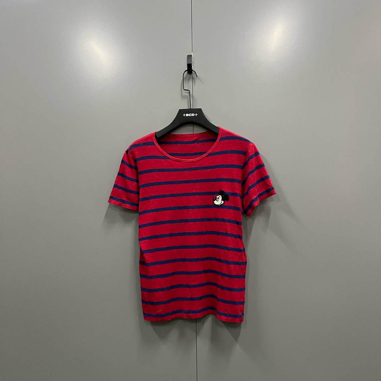 95新 GUCCI/古驰 条纹米奇刺绣短袖 S码/95新/fg205611