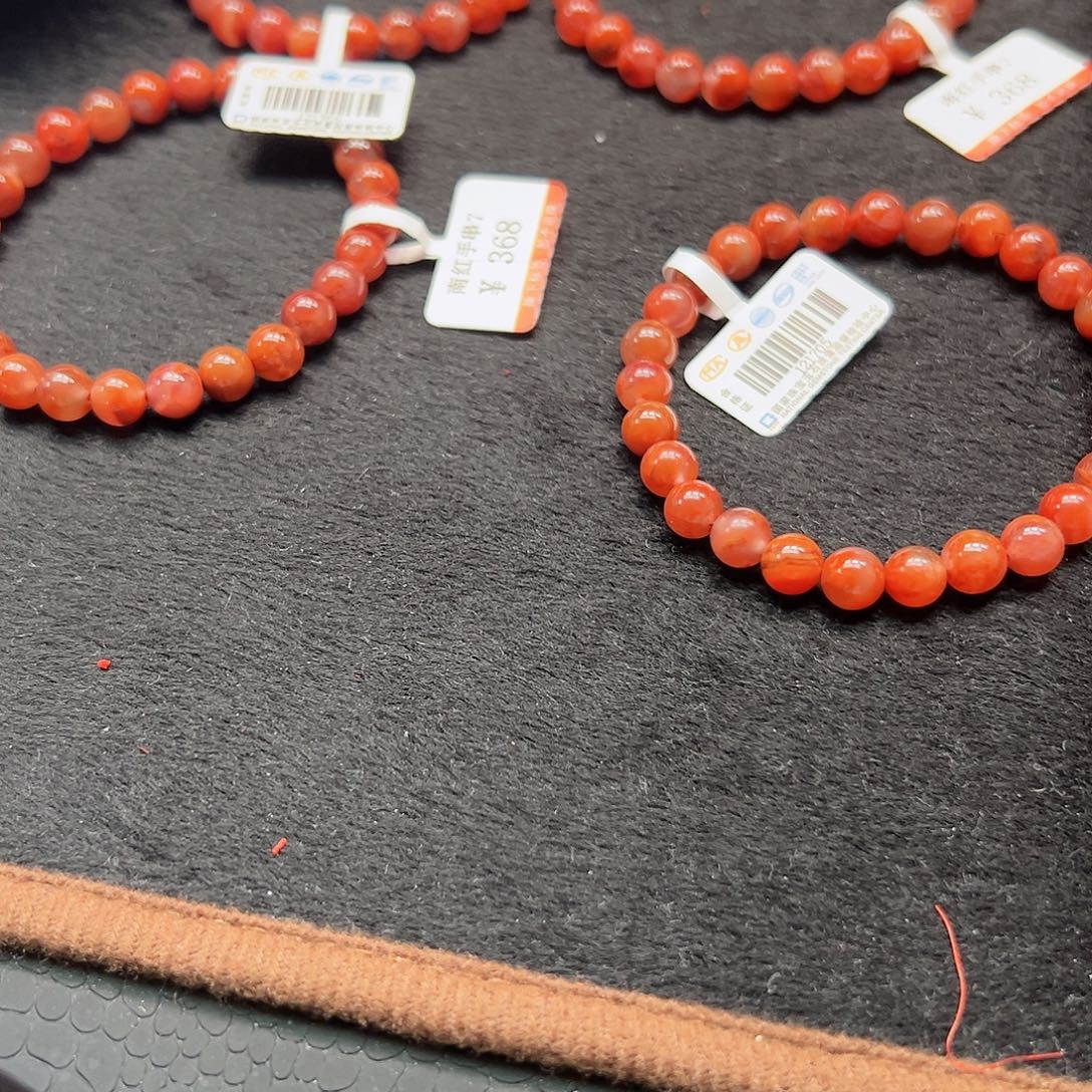 南红玛瑙未镶嵌手链003