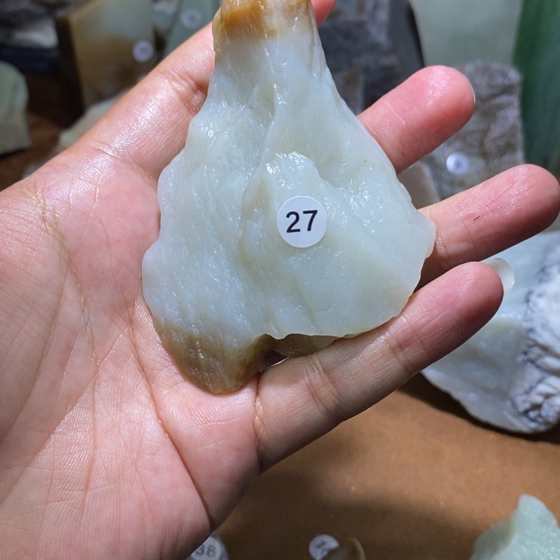 未镶嵌和田玉珠宝半成品大*