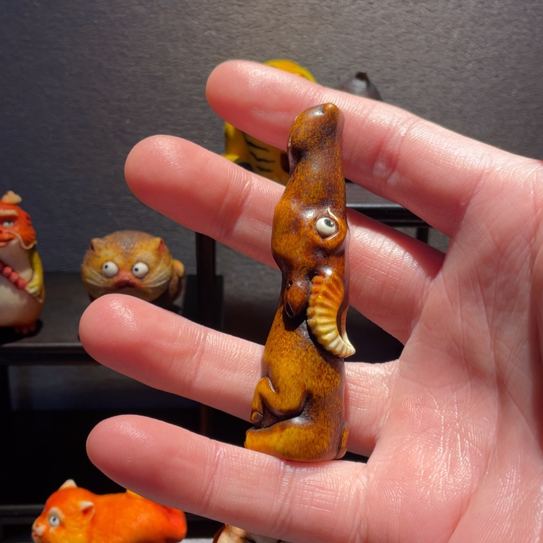 木方颜竹木艺术把件