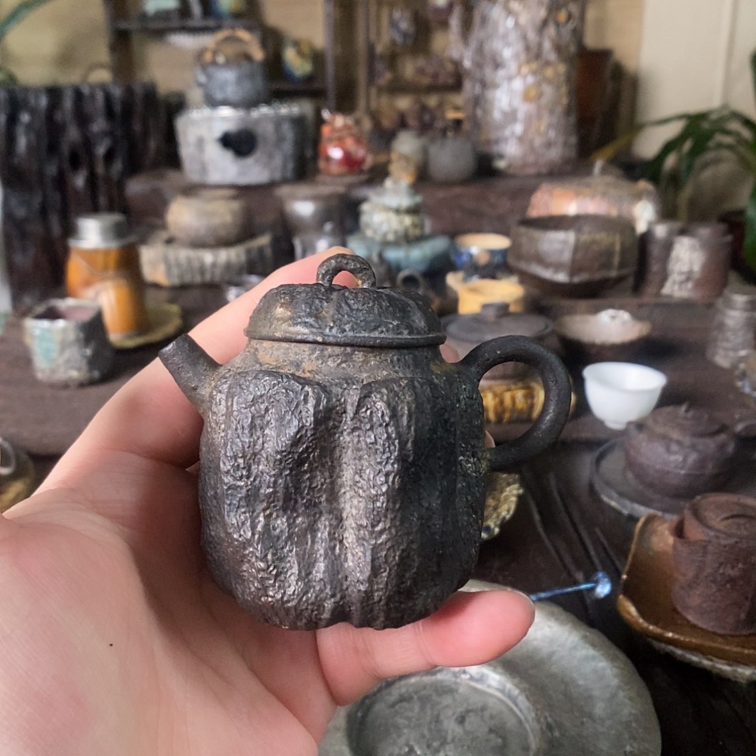 手工制作柴烧茶具