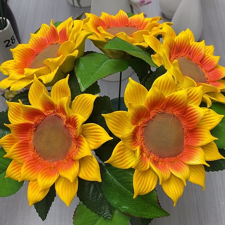 陶瓷陶瓷材料5朵组合