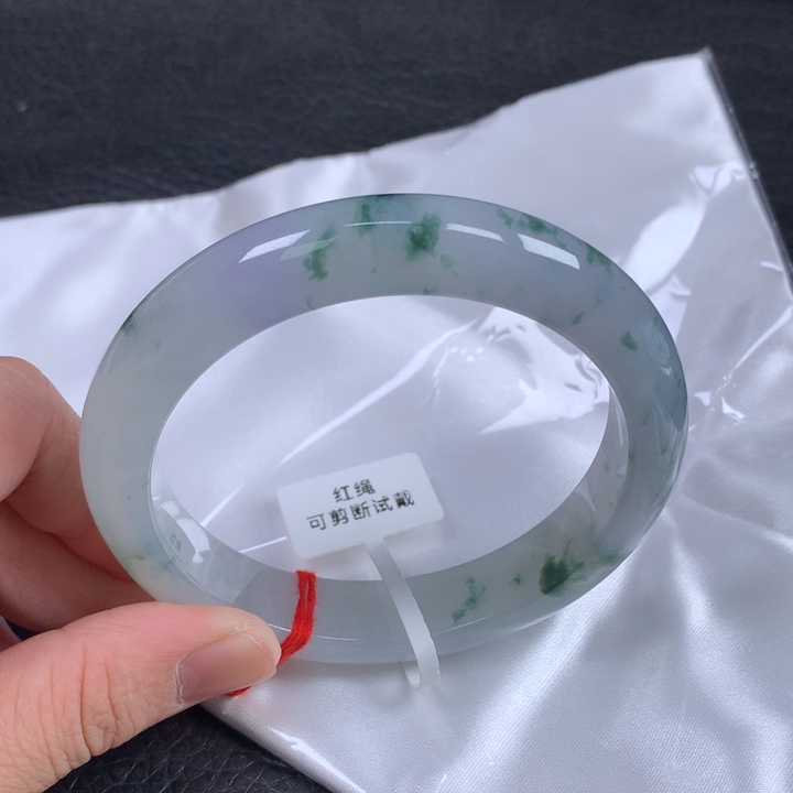 翡翠未镶嵌手镯61-62 