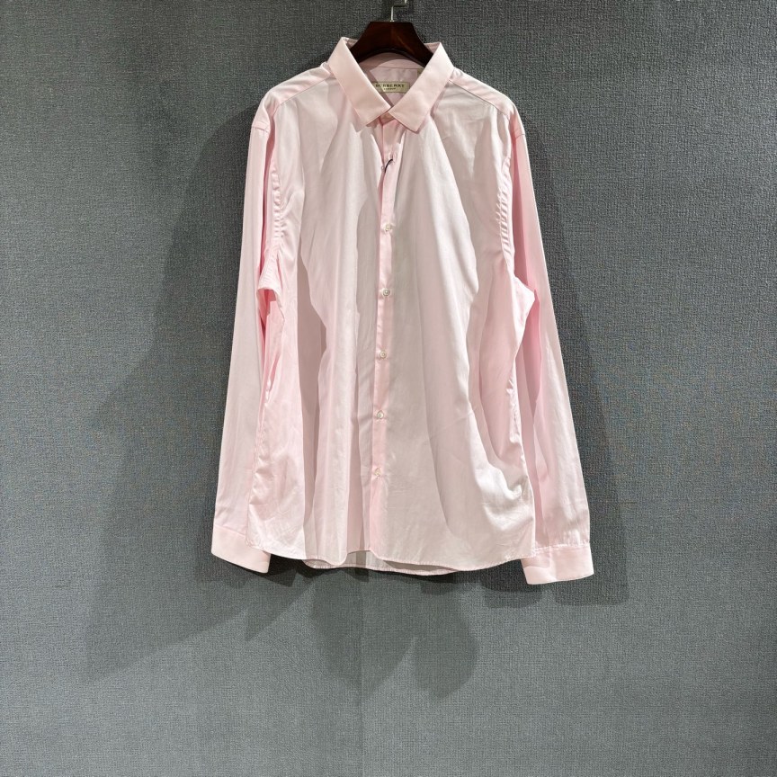 未使用 BURBERRY/博柏利 （pm）粉色长袖衬衫 全新带吊41码/5418