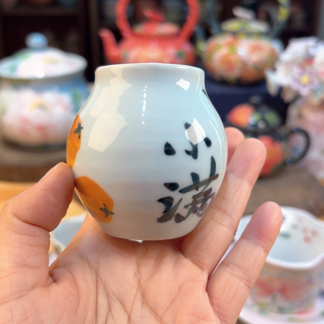 景德镇手绘高温釉下彩陶瓷茶具