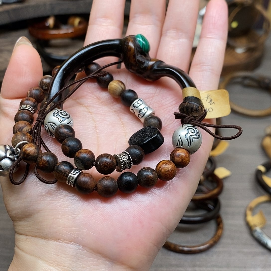 凡***声藤艺吊坠凡妮定制如意手串