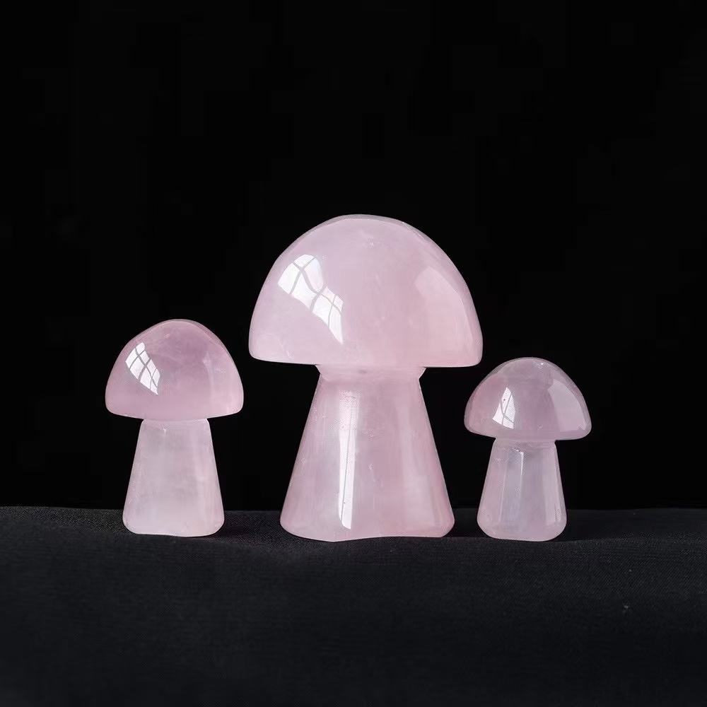 天然粉水晶芙蓉石摆件