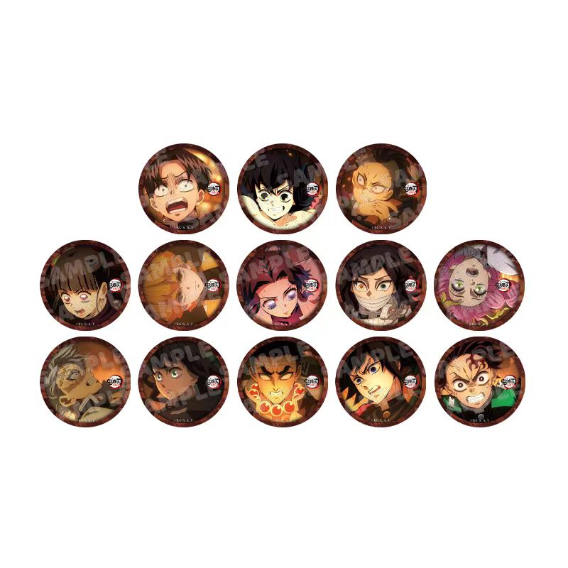 （中谷 产地中国）鬼灭之刃去往无限城微瑕 盲盒马口铁徽章