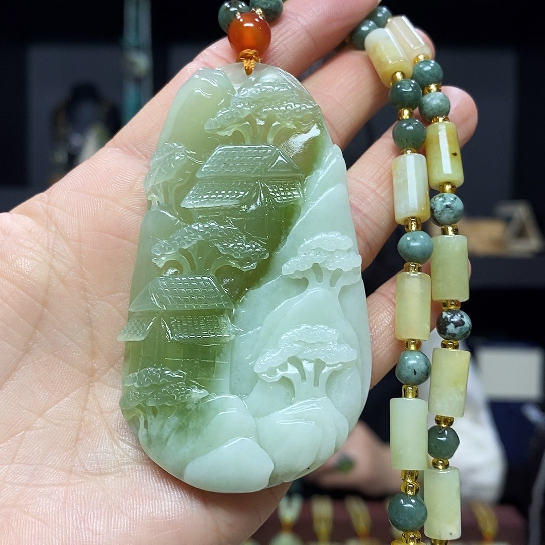 岫玉挂件吊坠未镶嵌