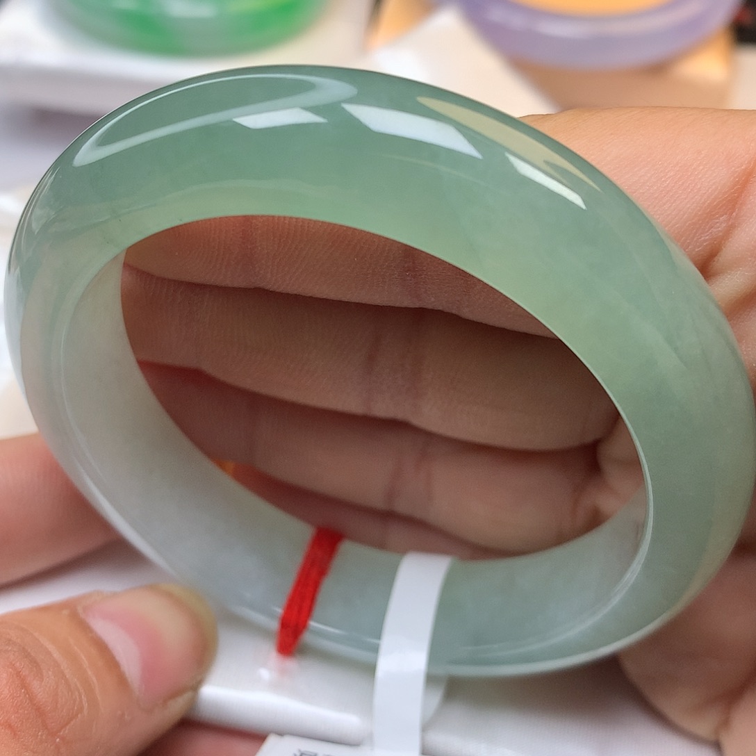 未镶嵌手镯翡翠纯天然A货翡翠半山水126号