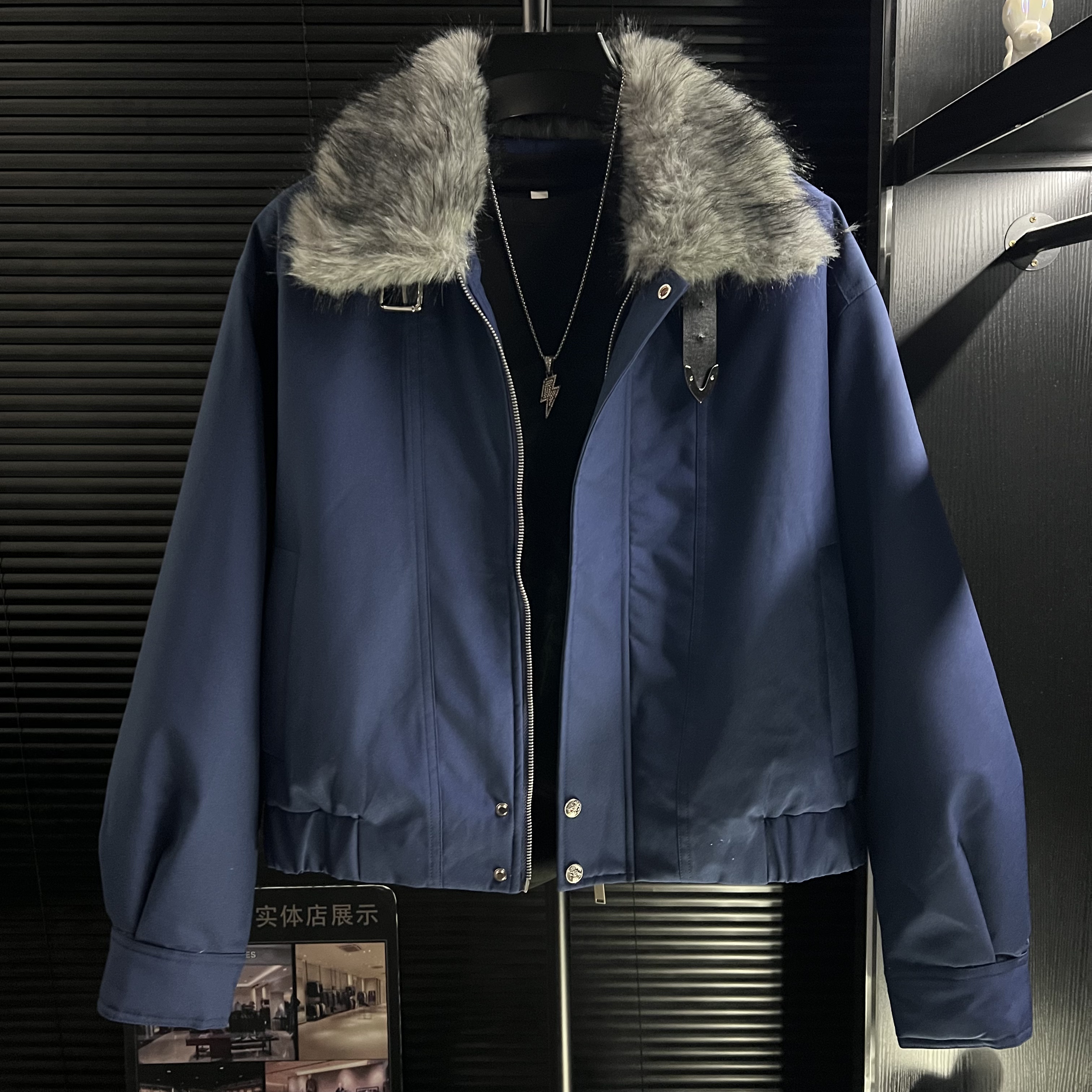 【运费补贴】港澳秋冬季毛领防风男士短款休闲时尚保暖外套