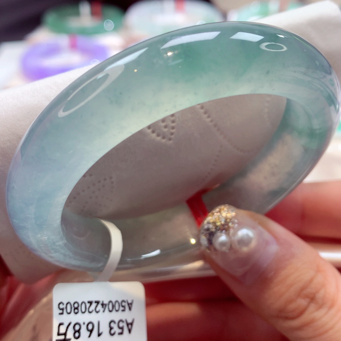 未镶嵌手镯翡翠38号正圈77