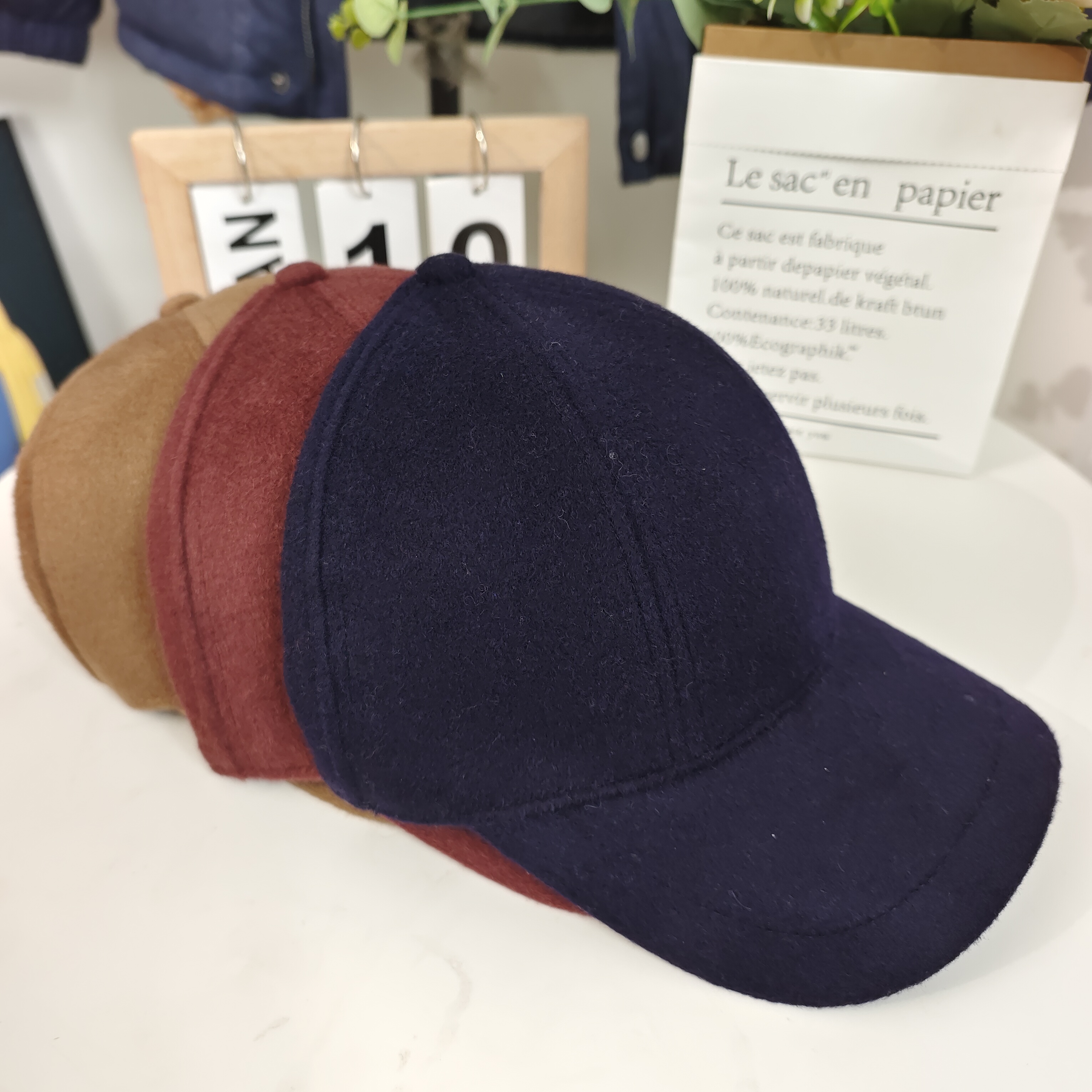 秋冬新款百搭凹造型高级时尚单品骆驼绒棒球帽