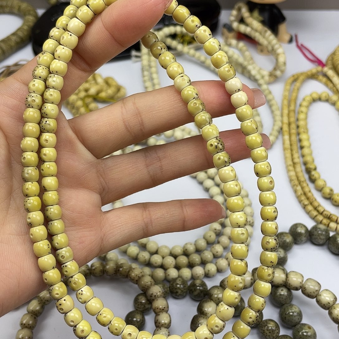 星月菩提吊坠半壁花鼓108