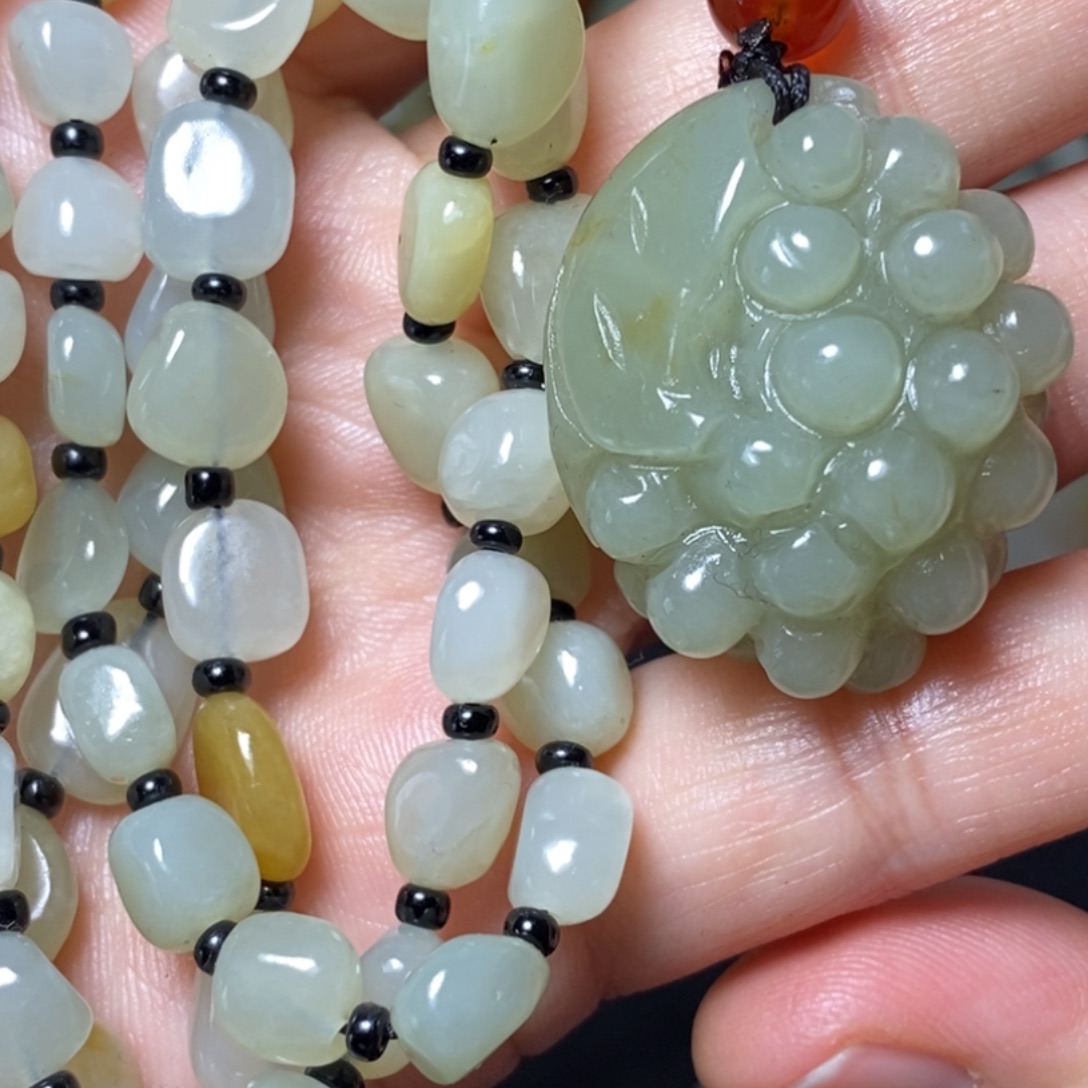 和田玉未镶嵌套链