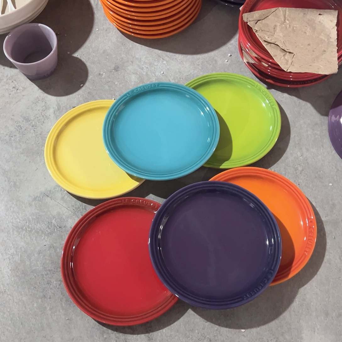 陶瓷 小牛排6个彩虹色色色