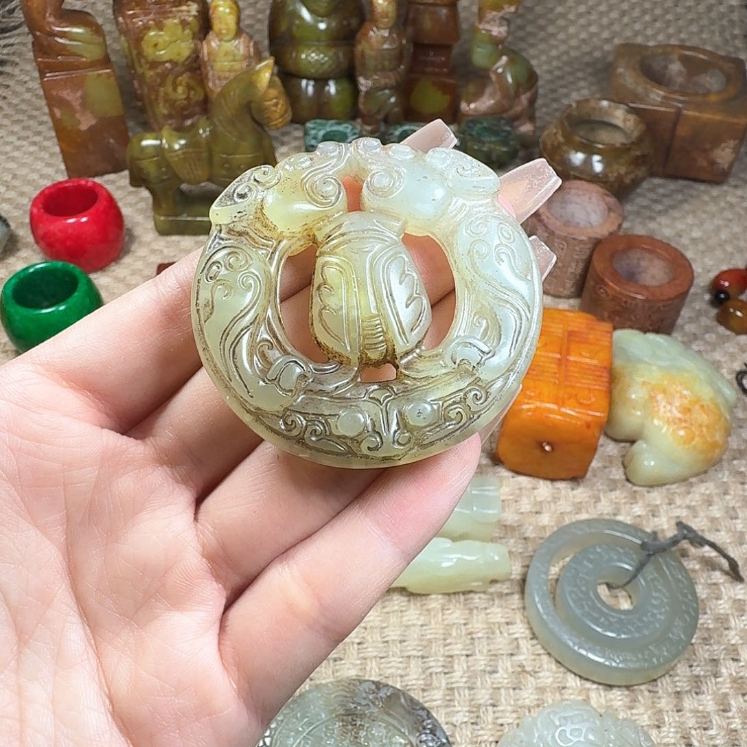 白玉菩提吊坠挂件