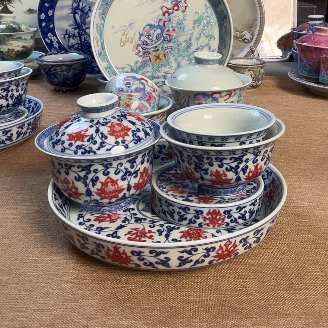 高温釉下彩茶具套语