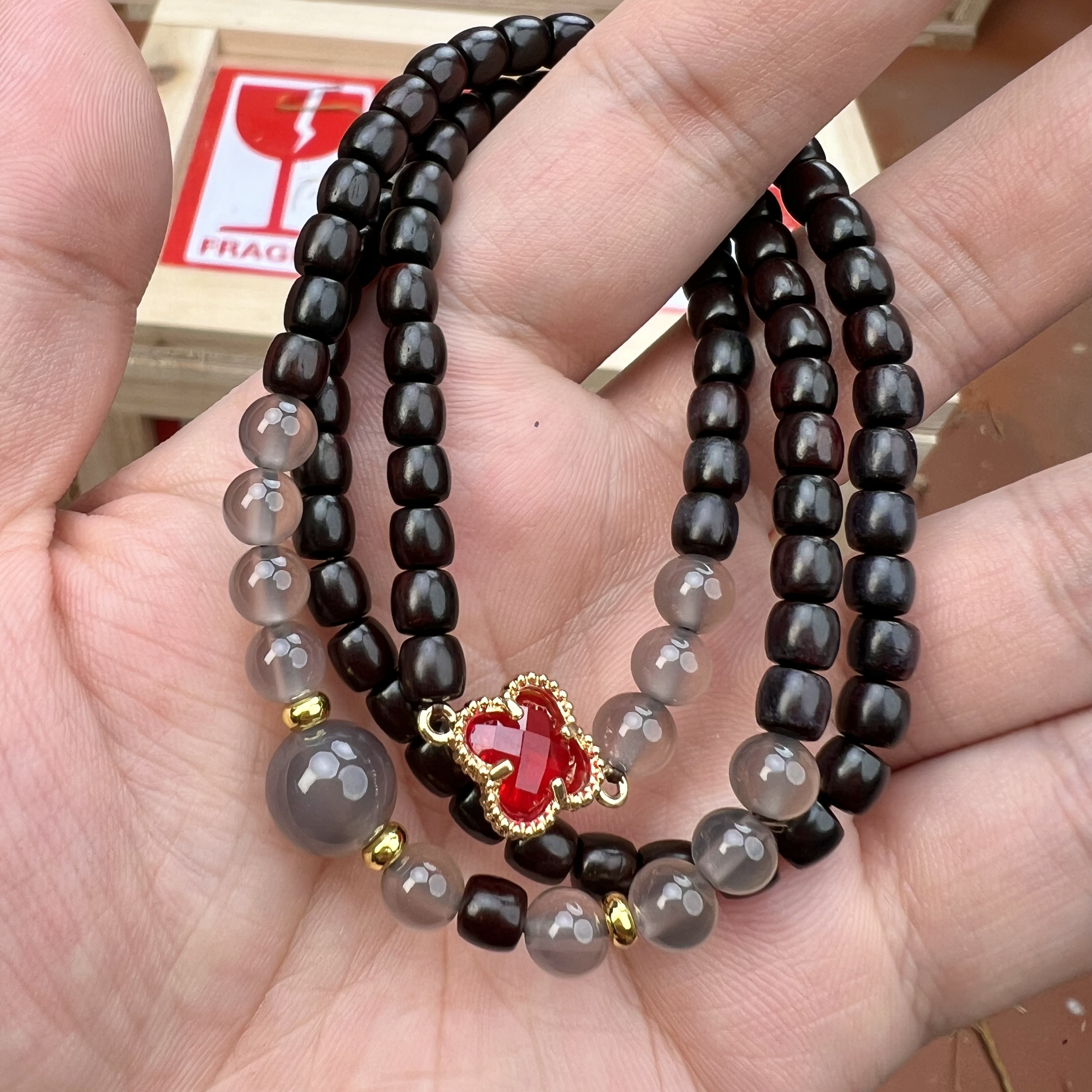 小叶紫檀双圈烟灰SZH0522 +礼盒