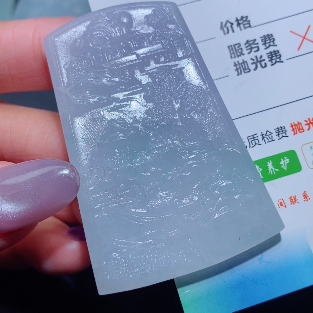 定制翡翠未镶嵌定制翡翠毛货挂件