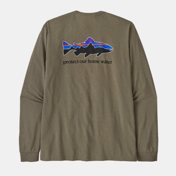 【官方正品】Patagonia/巴塔哥尼亚男士混纺飞钓圆领长袖T恤 37574