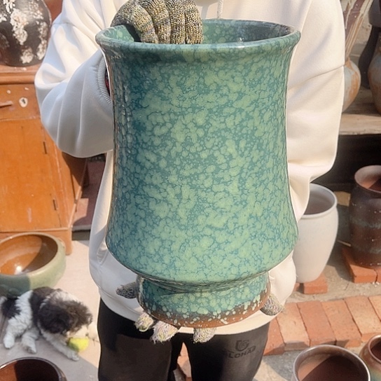 紫砂花盆高度30口径20