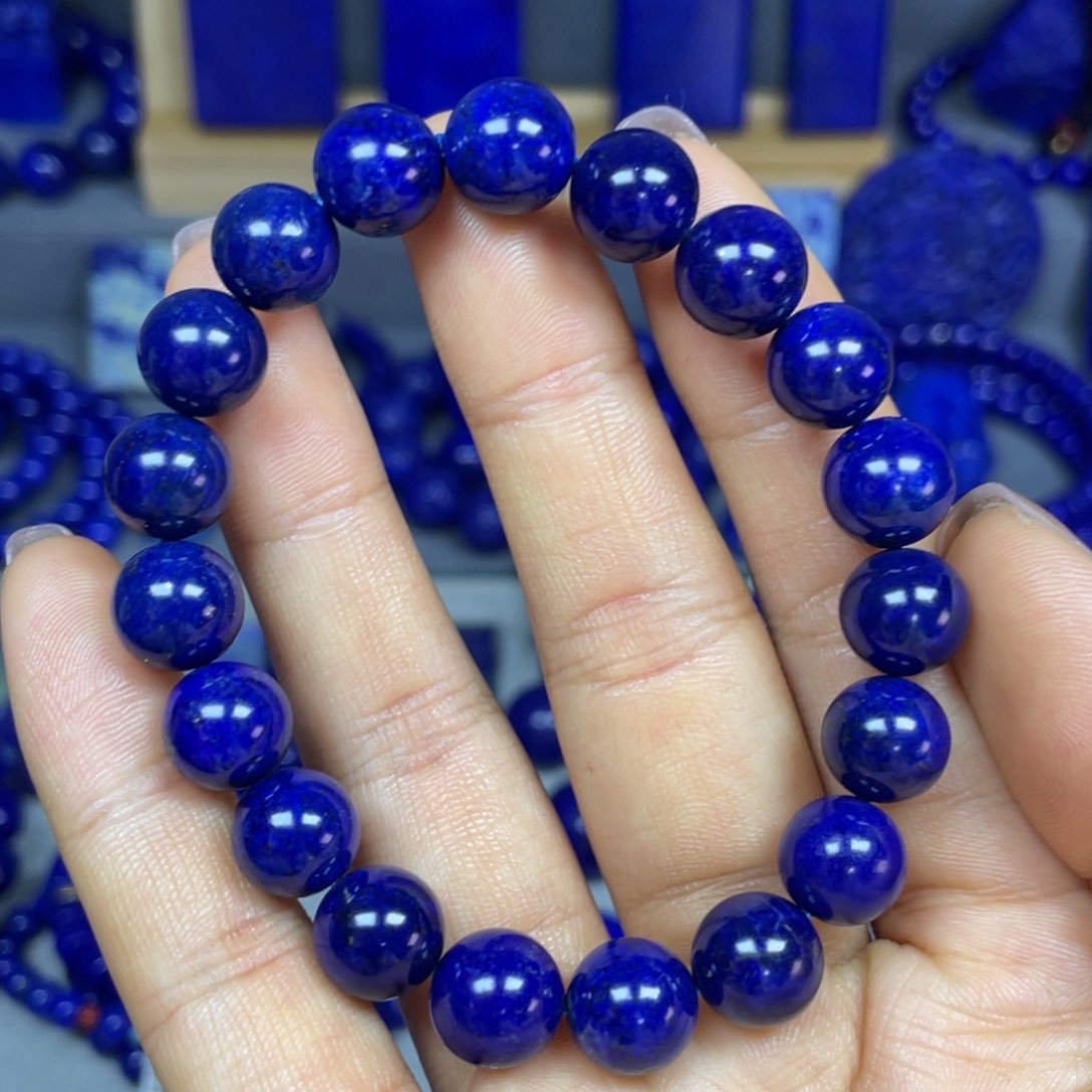 青金石10mm手串未镶嵌抖****选