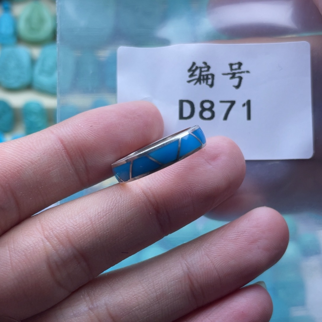 绿松石珠宝奇石银S925镶嵌平*哥