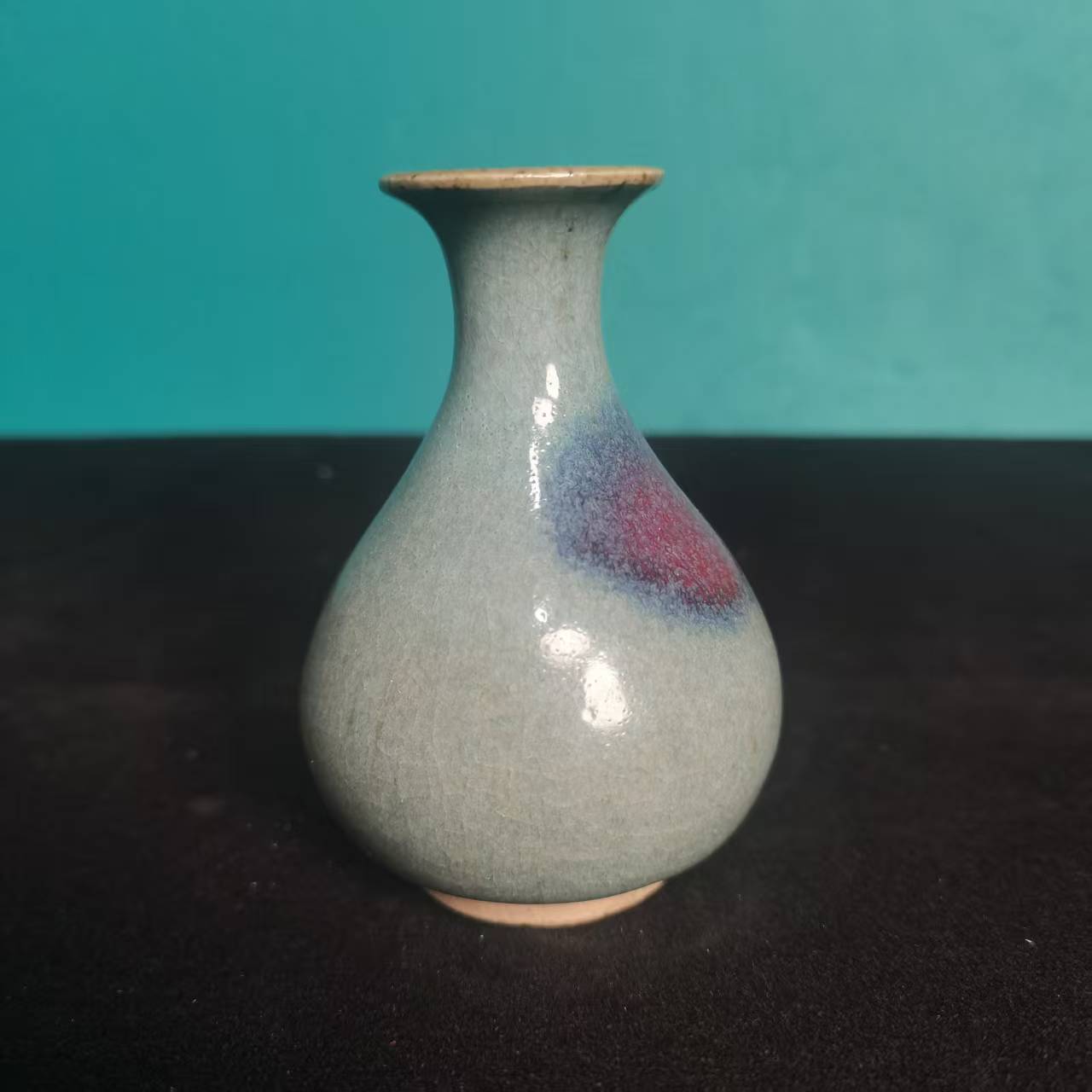 仿古瓷 仿古瓷天蓝釉玉壶春3175