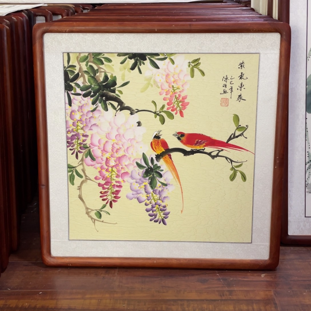 国画带框尺寸63*63厘米