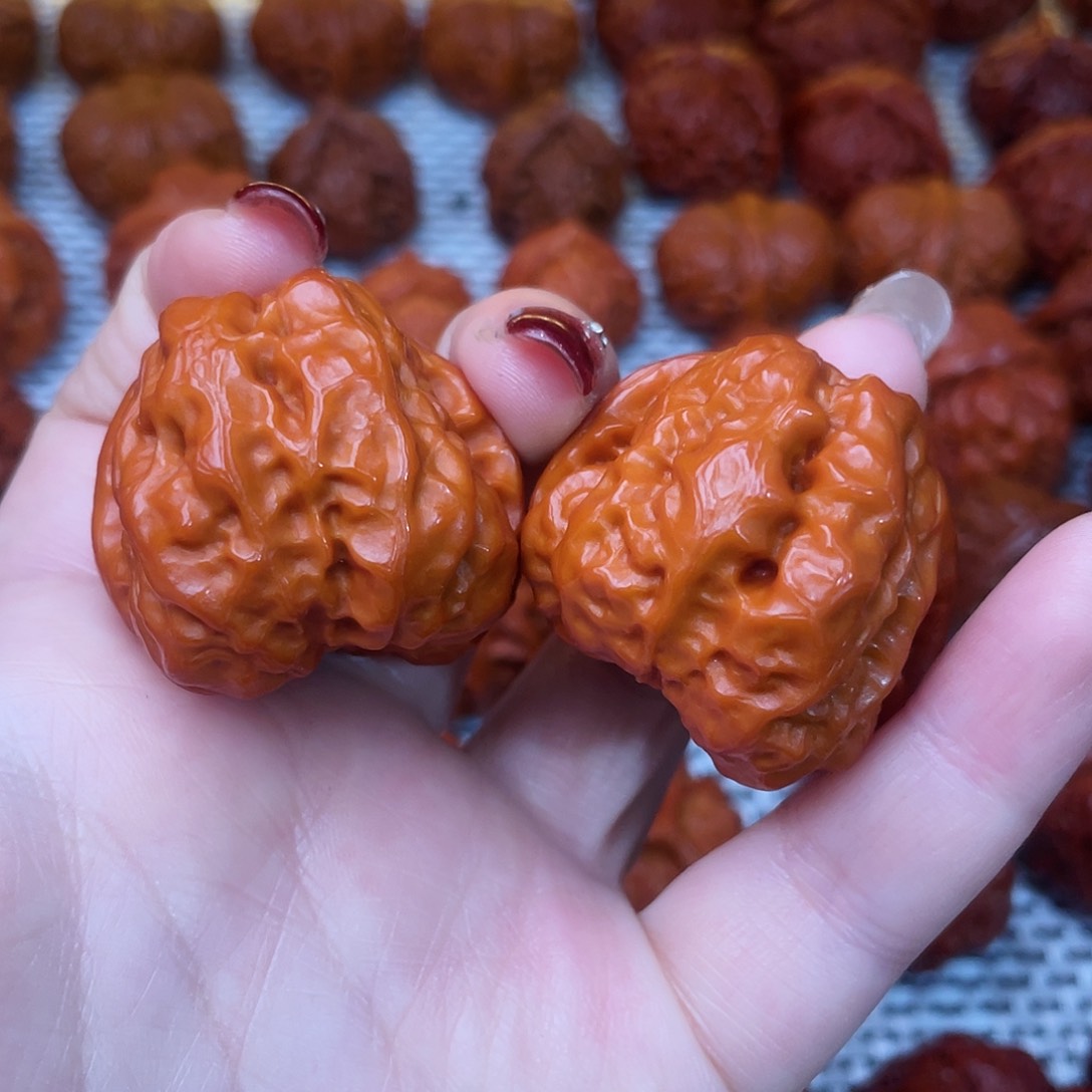 桃核吊坠文玩核桃 手把件 蛤蟆头 37