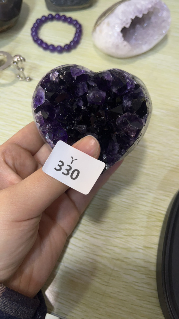 紫水晶小爱心好看的